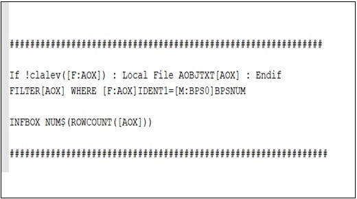 Calculating number of attachments in Sage X3