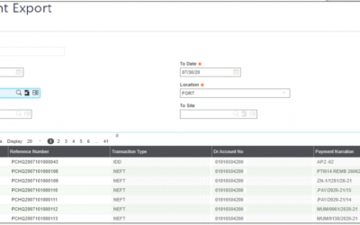 Exporting Payments in Sage X3