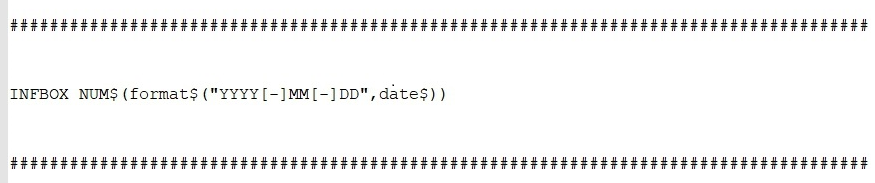 Change the Date Format using 4GL Script