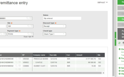 Manual Remittance Entry in Sage X3