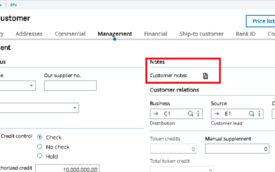 How to Set Notes for Customer in Sage X3