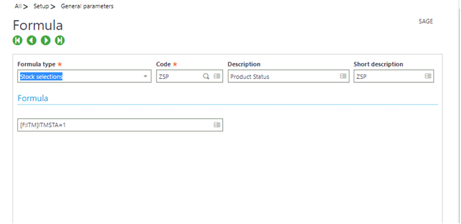 How to create and add formula on inquiry screen