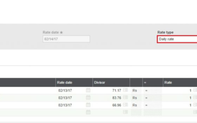 Define Daily and Monthly rate type in Sage X3